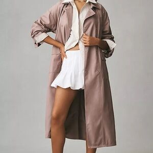 Maeve Dusty Rose Trench Coat